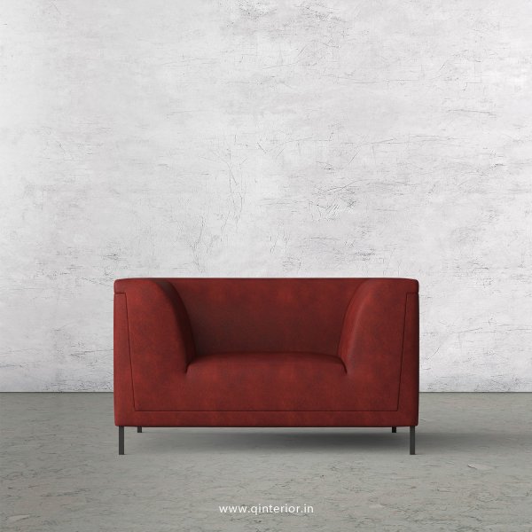 LUXURA 1 Seater Sofa in Fab Leather Fabric - SFA017 FL17