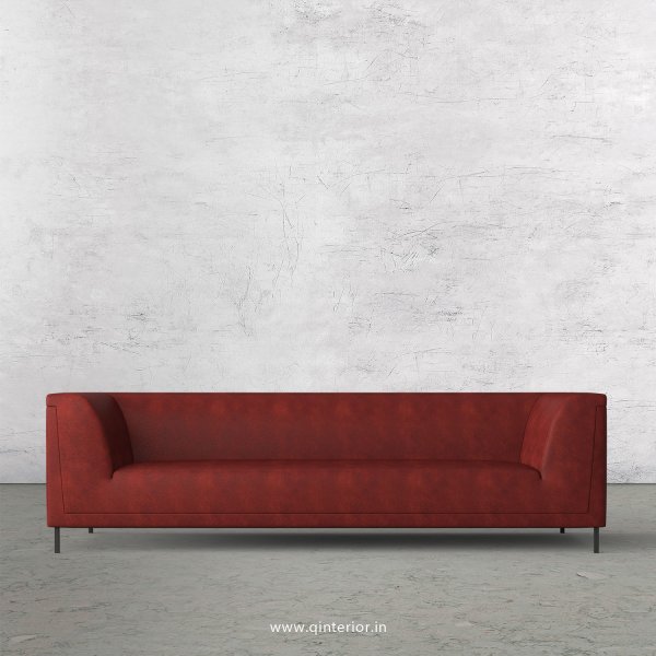 LUXURA 3 Seater Sofa in Fab Leather Fabric - SFA017 FL17