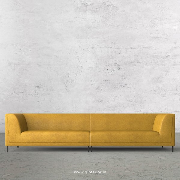 LUXURA 4 Seater Sofa in Fab Leather Fabric - SFA017 FL18