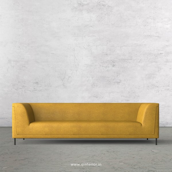 LUXURA 3 Seater Sofa in Fab Leather Fabric - SFA017 FL18