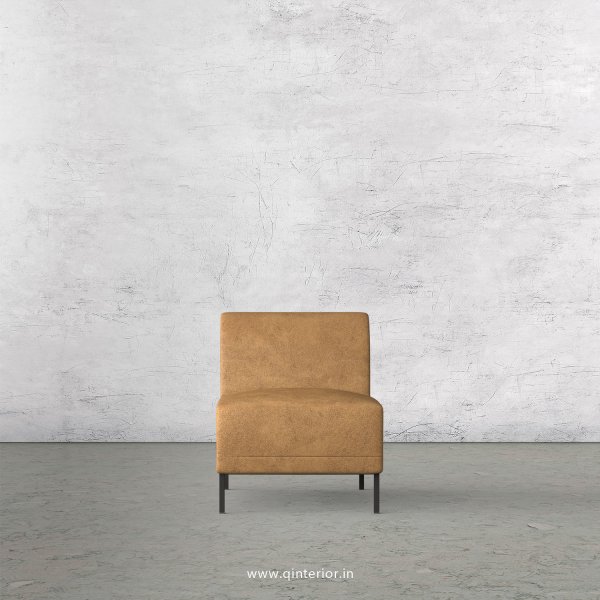 Luxura 1 Seater Modular Sofa in Fab Leather Fabric - MSFA007 FL02
