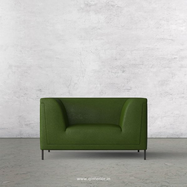 LUXURA 1 Seater Sofa in Fab Leather Fabric - SFA017 FL04