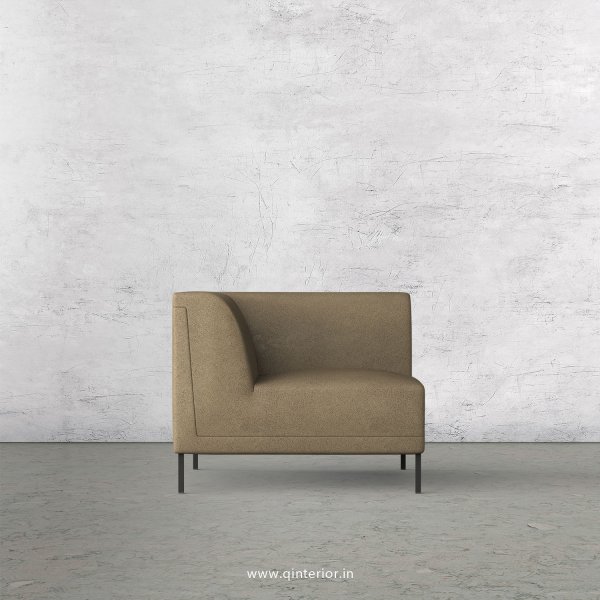 Luxura 1 Seater Modular Sofa in Fab Leather Fabric - MSFA001 FL06