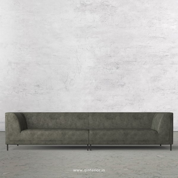 LUXURA 4 Seater Sofa in Fab Leather Fabric - SFA017 FL07