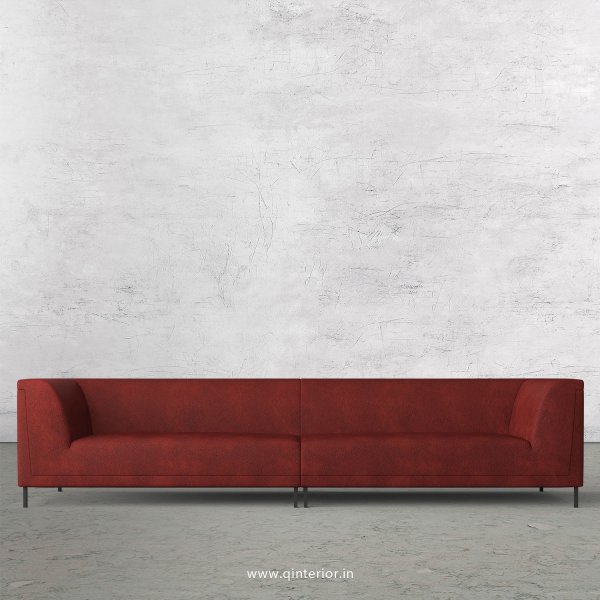 LUXURA 4 Seater Sofa in Fab Leather Fabric - SFA017 FL08