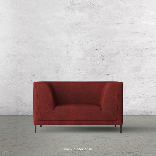LUXURA 1 Seater Sofa in Fab Leather Fabric - SFA017 FL08