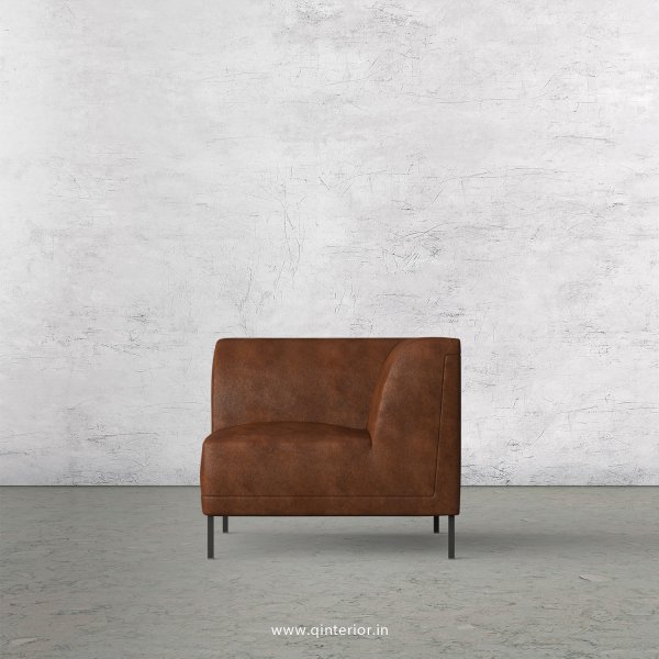 Luxura 1 Seater Modular Sofa in Fab Leather Fabric - MSFA004 FL09
