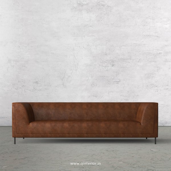 LUXURA 3 Seater Sofa in Fab Leather Fabric - SFA017 FL09
