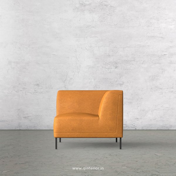 Luxura 1 Seater Modular Sofa in Fab Leather Fabric - MSFA004 FL14