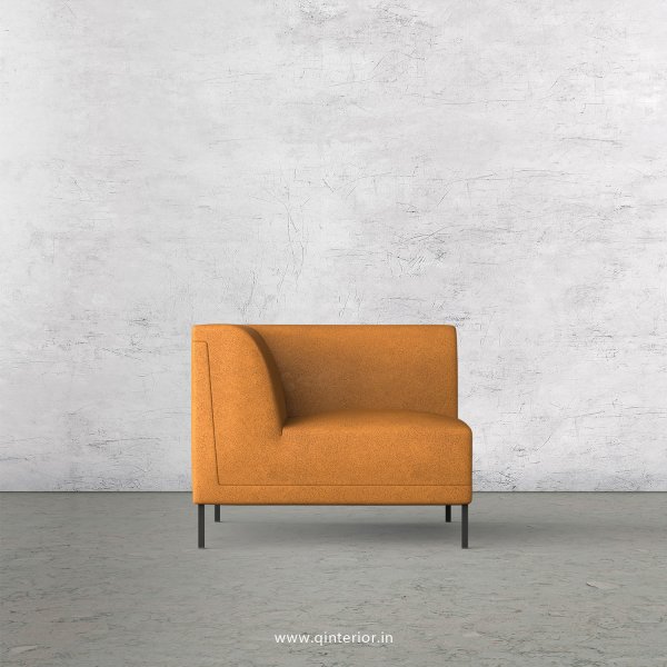 Luxura 1 Seater Modular Sofa in Fab Leather Fabric - MSFA001 FL14