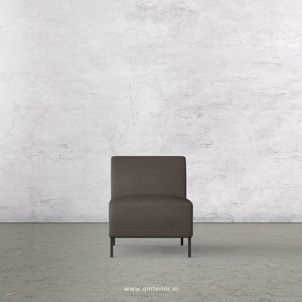 Luxura 1 Seater Modular Sofa in Fab Leather Fabric - MSFA007 FL15