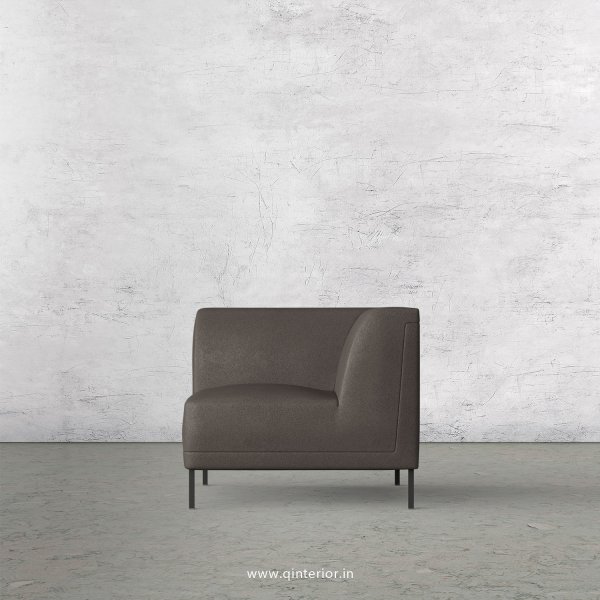 Luxura 1 Seater Modular Sofa in Fab Leather Fabric - MSFA004 FL15