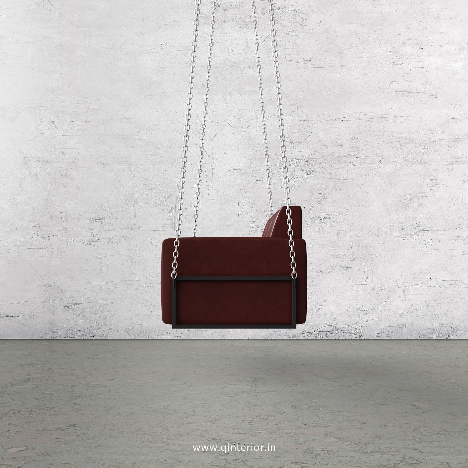 NIRVANA 3 Seater Swing Sofa in Fab Leather Fabric - SSF001 FL08