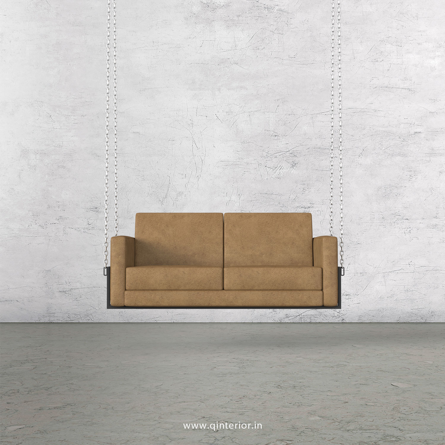 NIRVANA 2 Seater Swing Sofa in Fab Leather Fabric - SSF001 FL02