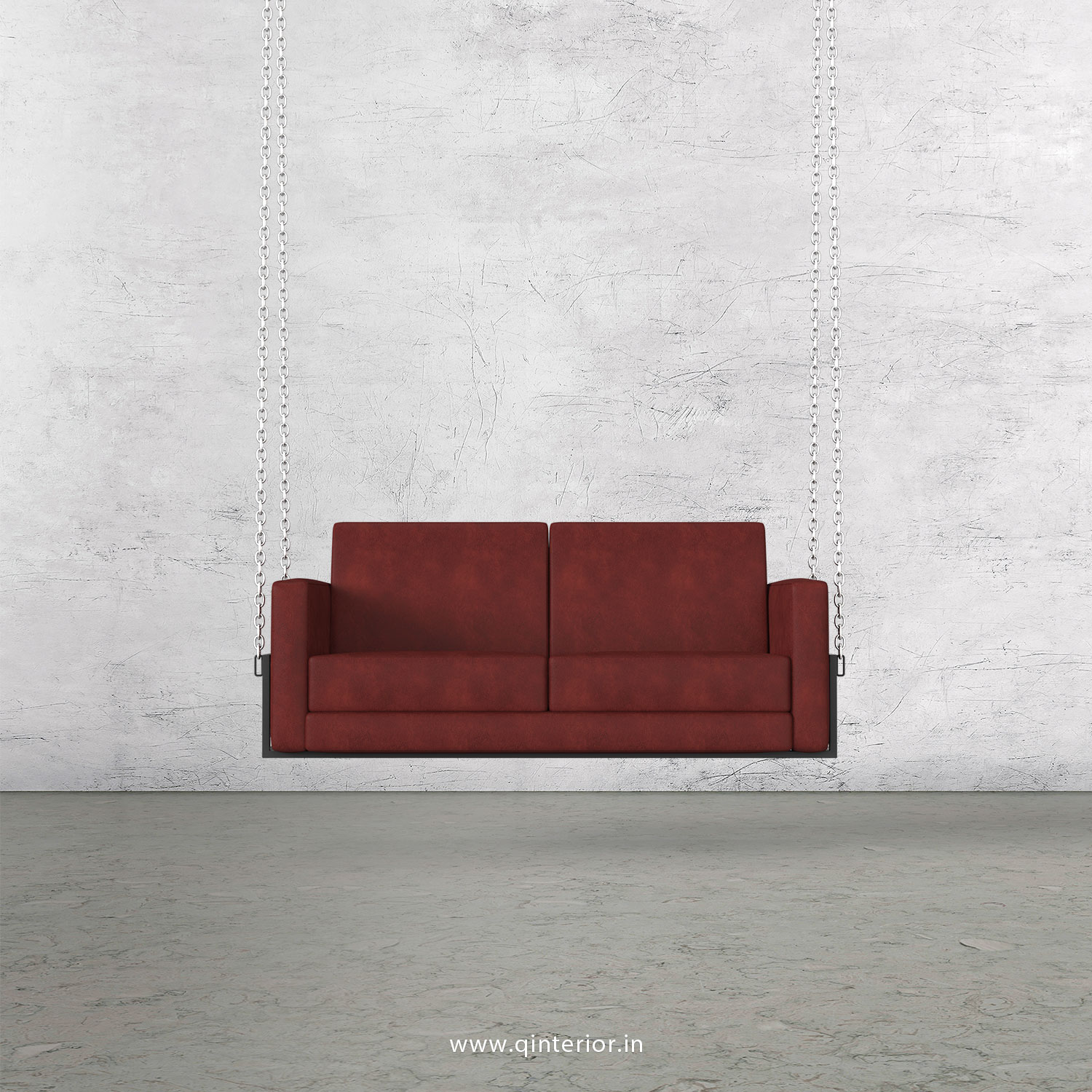 NIRVANA 2 Seater Swing Sofa in Fab Leather Fabric - SSF001 FL17