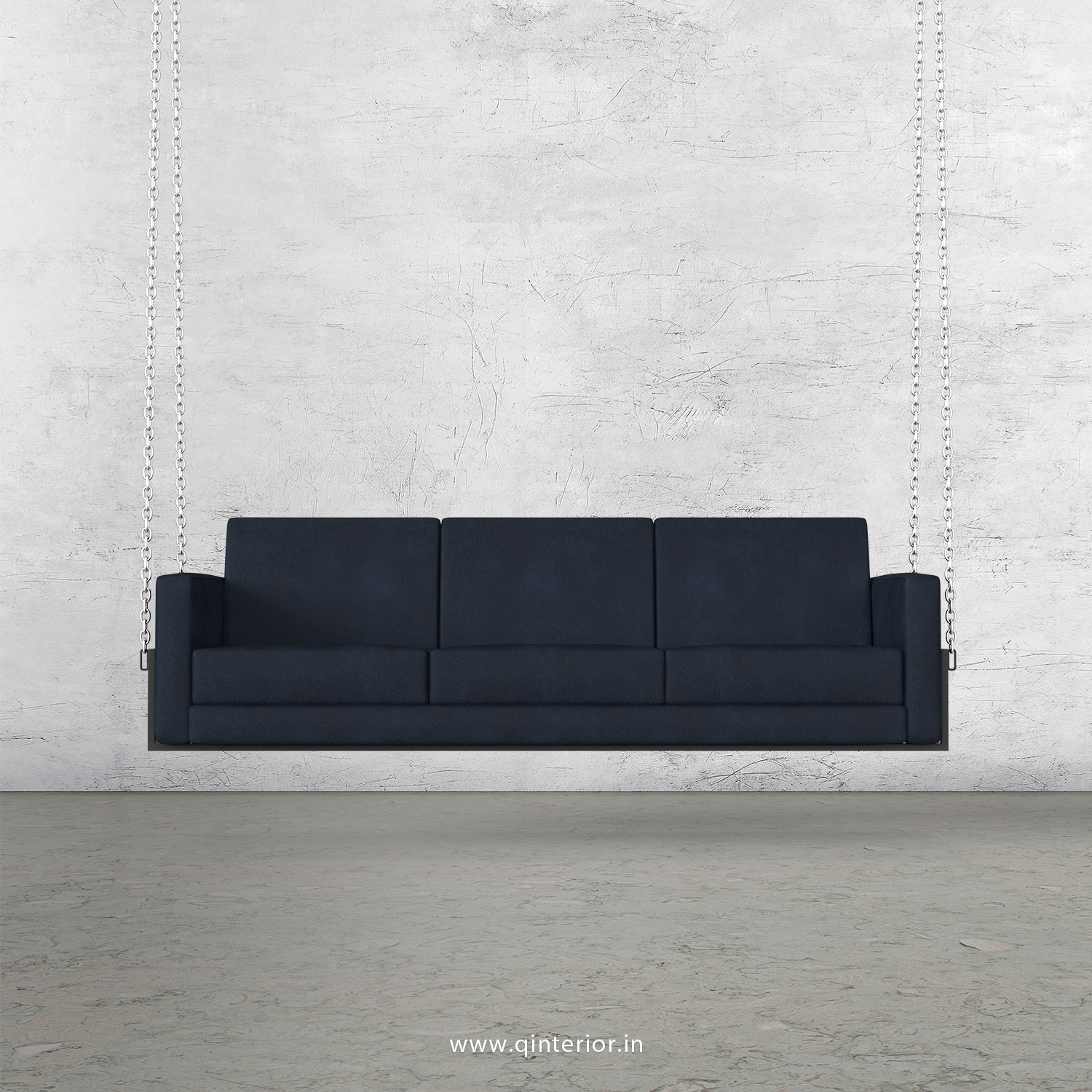 NIRVANA 3 Seater Swing Sofa in Fab Leather Fabric - SSF001 FL13