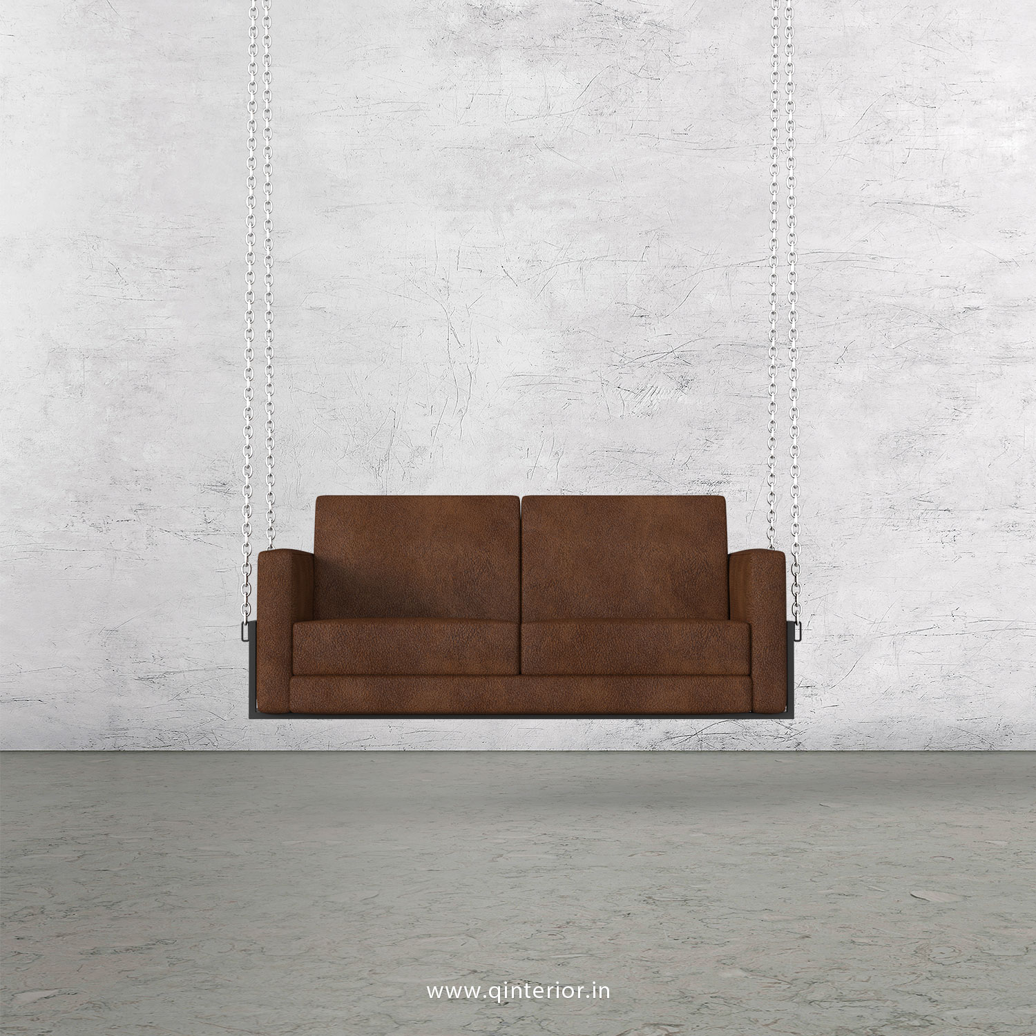 NIRVANA 2 Seater Swing Sofa in Fab Leather Fabric - SSF001 FL09