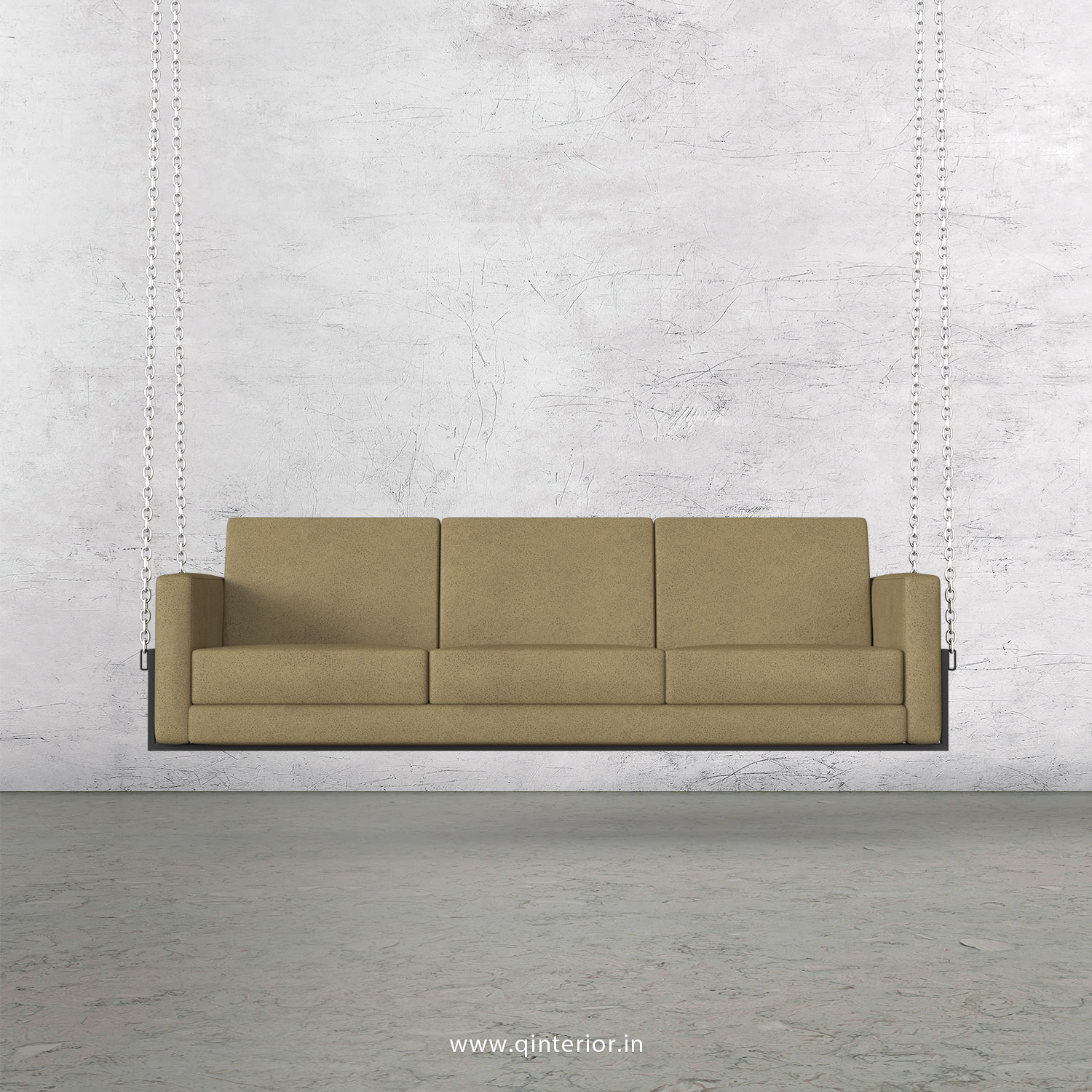 NIRVANA 3 Seater Swing Sofa in Fab Leather Fabric - SSF001 FL01