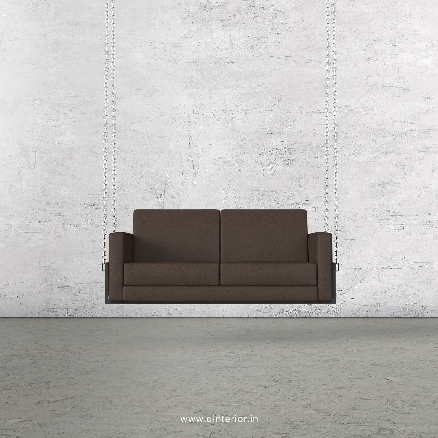 NIRVANA 2 Seater Swing Sofa in Fab Leather Fabric - SSF001 FL16