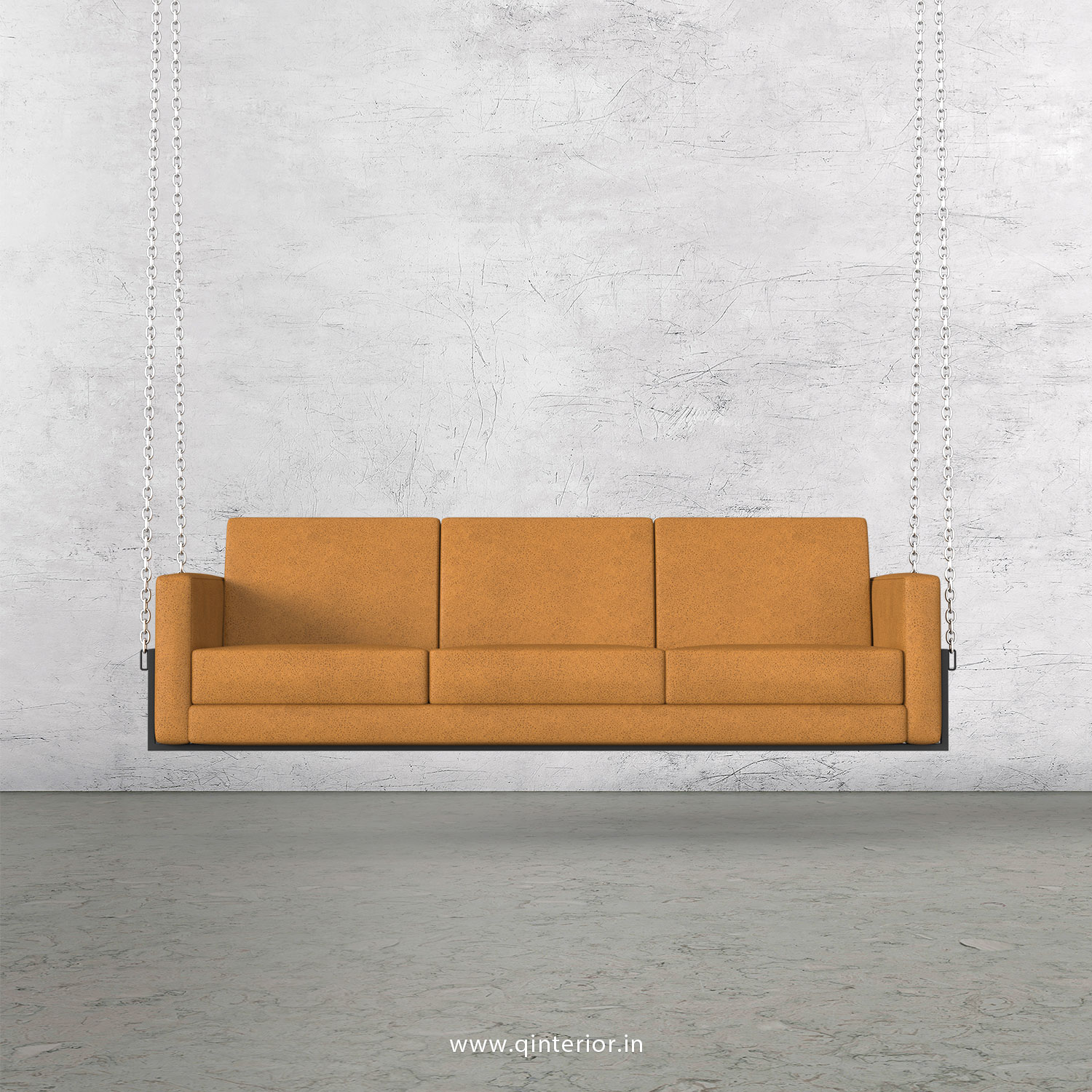 NIRVANA 3 Seater Swing Sofa in Fab Leather Fabric - SSF001 FL14