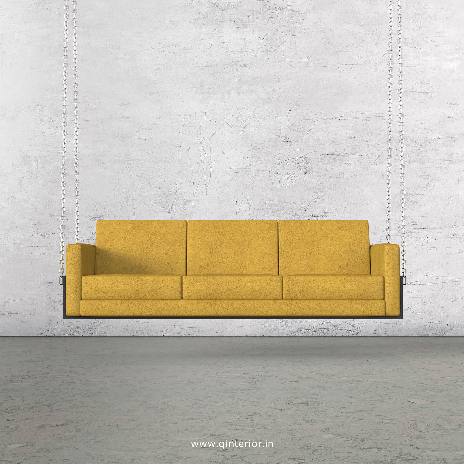 NIRVANA 3 Seater Swing Sofa in Fab Leather Fabric - SSF001 FL18