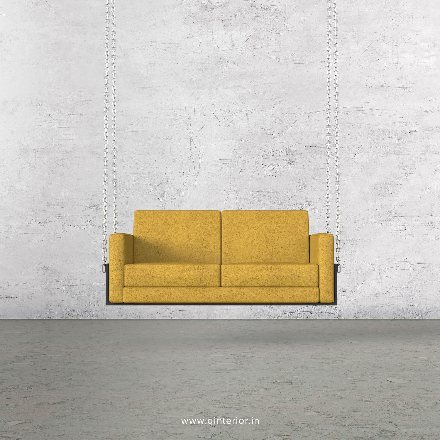 NIRVANA 2 Seater Swing Sofa in Fab Leather Fabric - SSF001 FL18