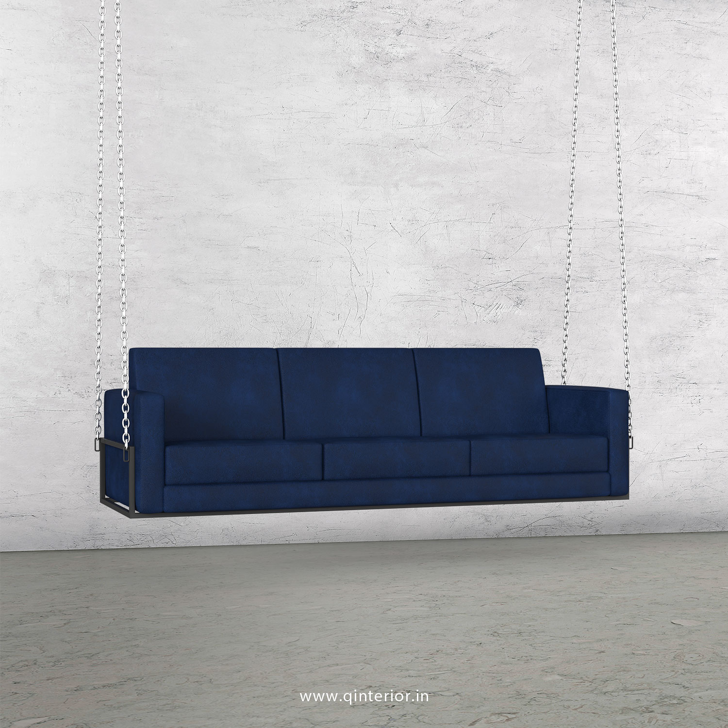 NIRVANA 3 Seater Swing Sofa in Fab Leather Fabric - SSF001 FL05