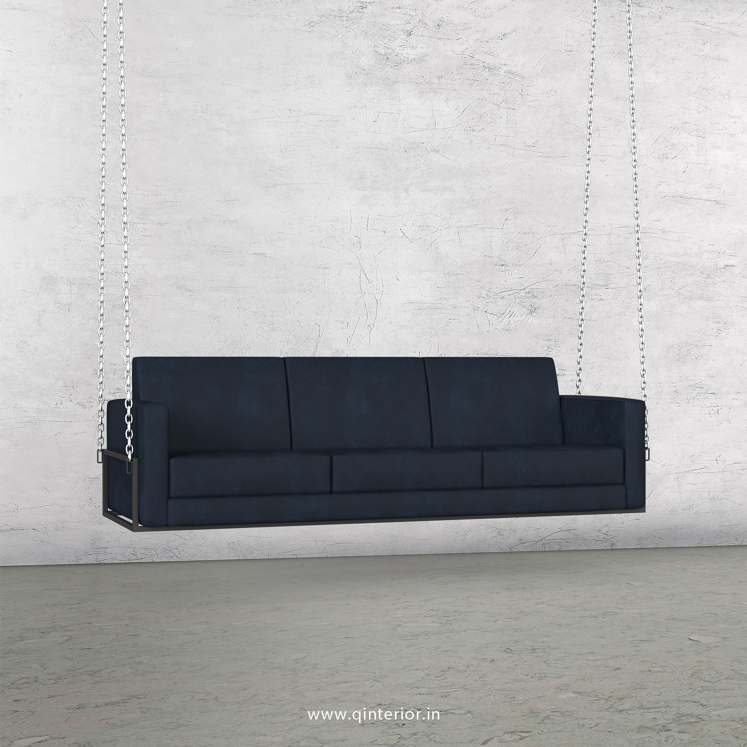 NIRVANA 3 Seater Swing Sofa in Fab Leather Fabric - SSF001 FL13