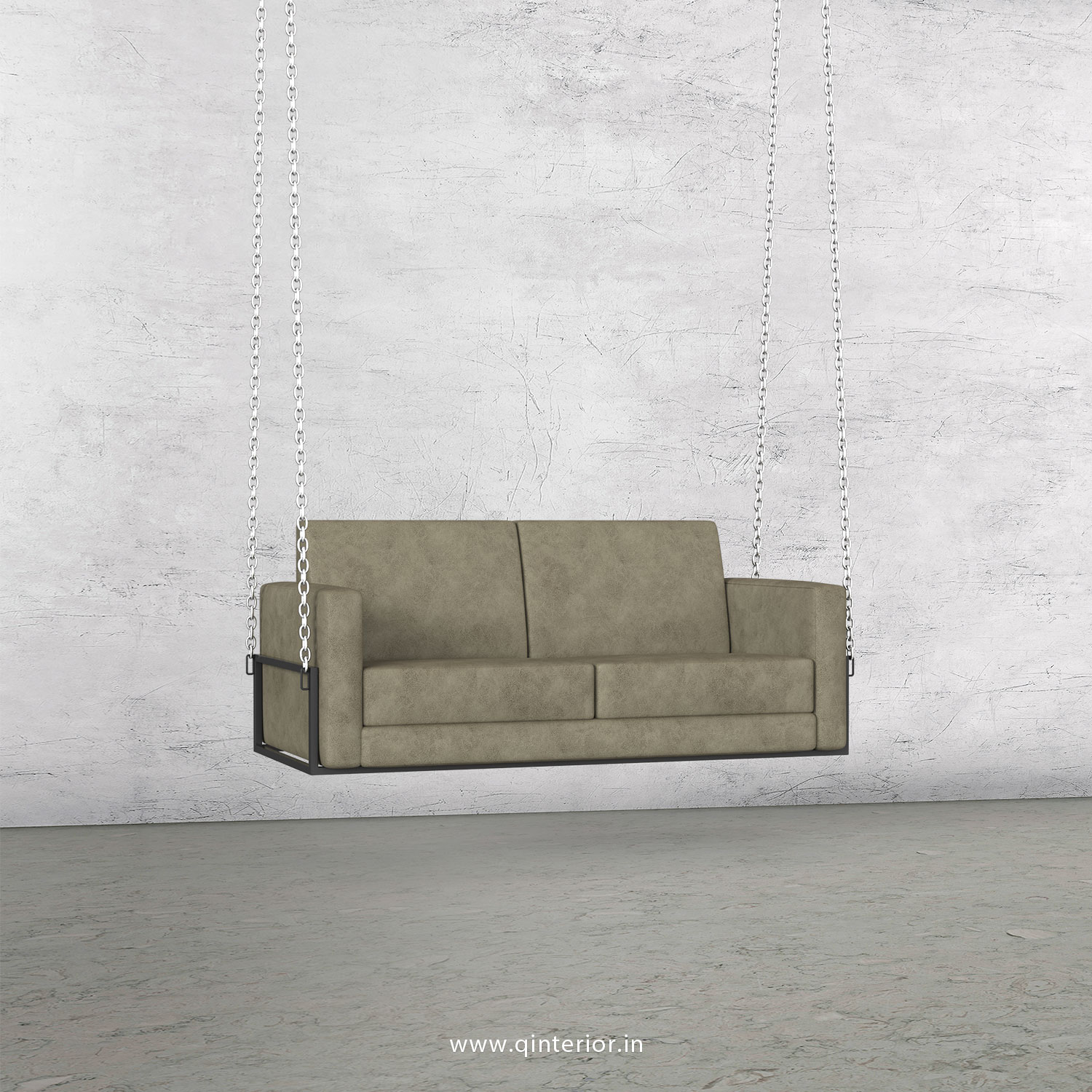 NIRVANA 2 Seater Swing Sofa in Fab Leather Fabric - SSF001 FL06