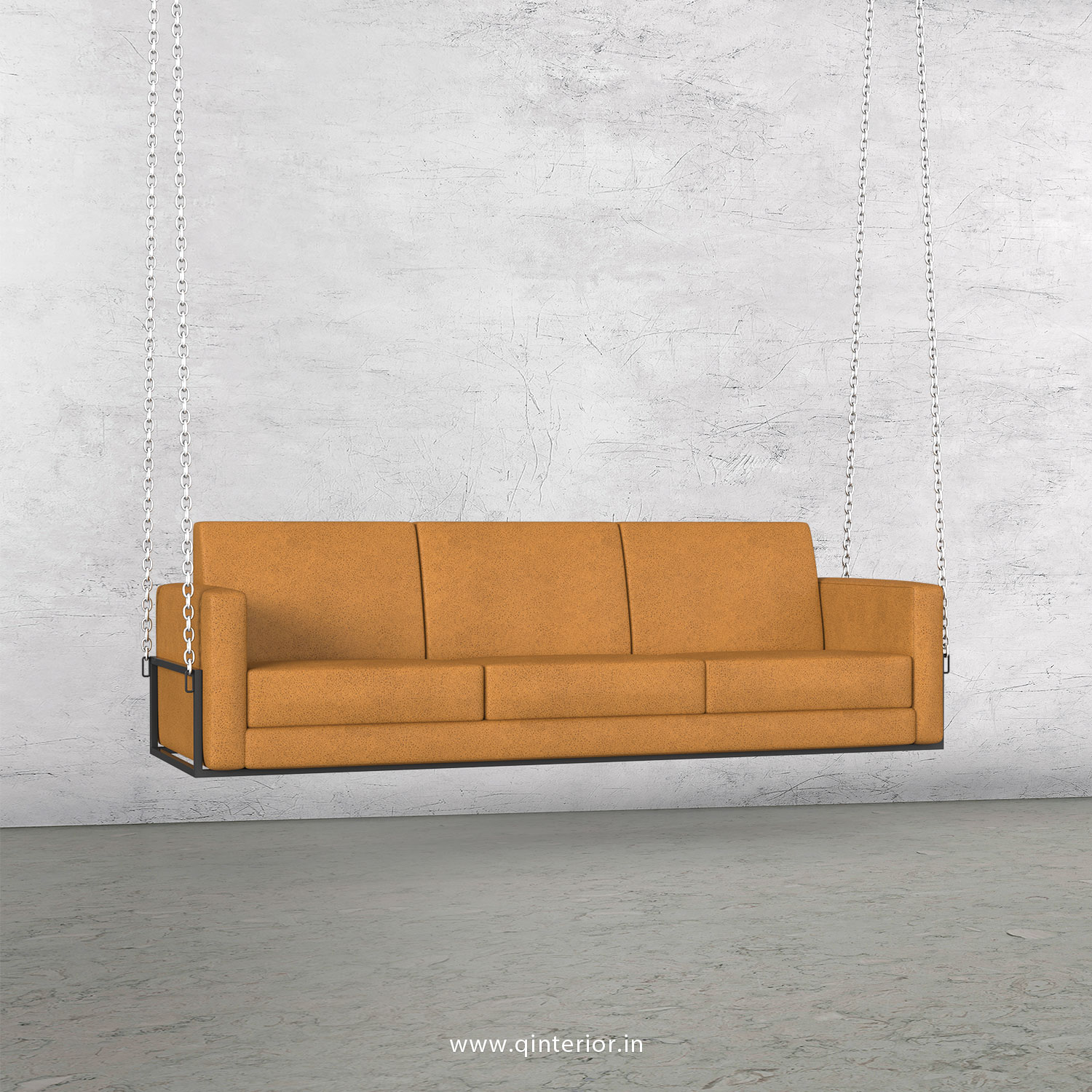 NIRVANA 3 Seater Swing Sofa in Fab Leather Fabric - SSF001 FL14