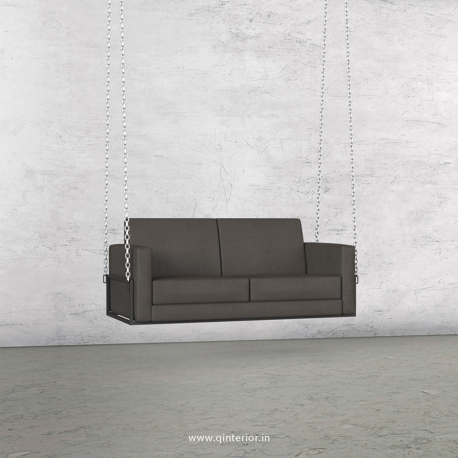 NIRVANA 2 Seater Swing Sofa in Fab Leather Fabric - SSF001 FL11