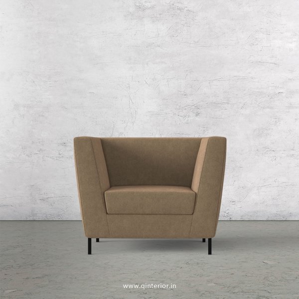Gloria 1 Seater Sofa in Velvet Fabric - SFA018 VL11