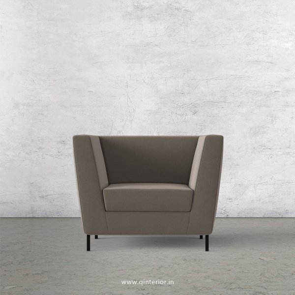Gloria 1 Seater Sofa in Velvet Fabric - SFA018 VL12