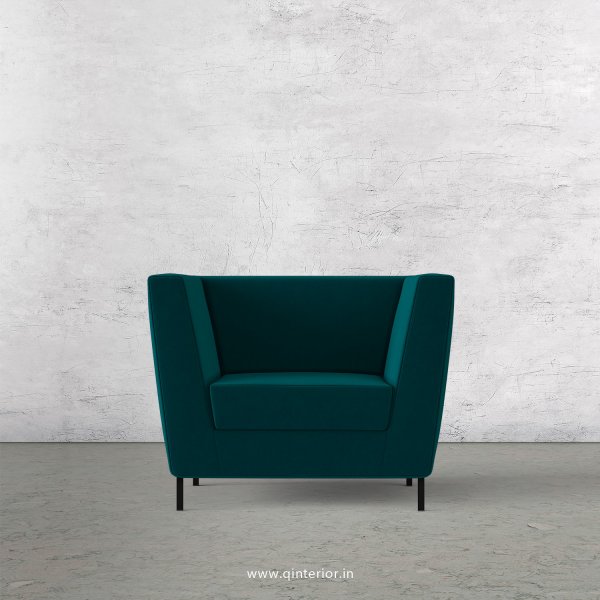 Gloria 1 Seater Sofa in Velvet Fabric - SFA018 VL13