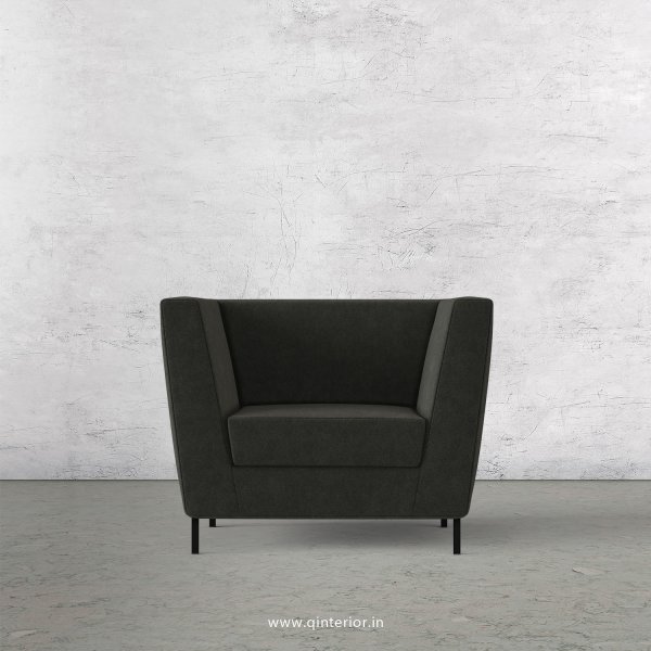 Gloria 1 Seater Sofa in Velvet Fabric - SFA018 VL15