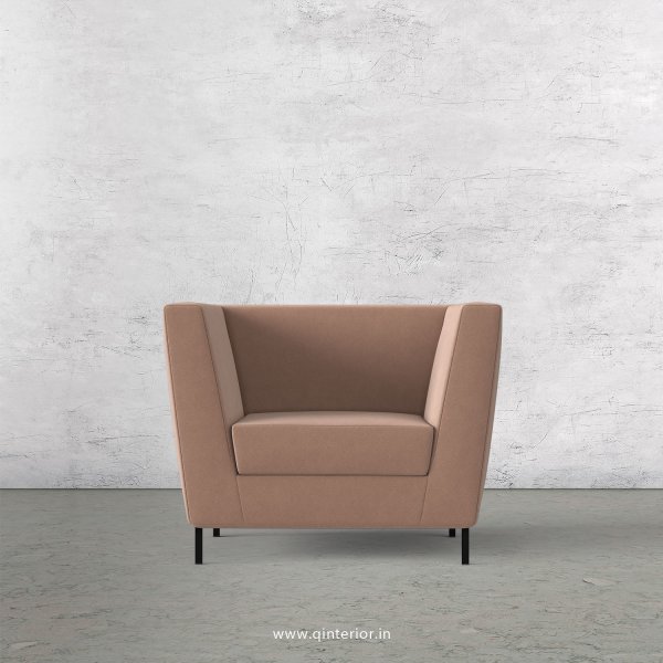 Gloria 1 Seater Sofa in Velvet Fabric - SFA018 VL16