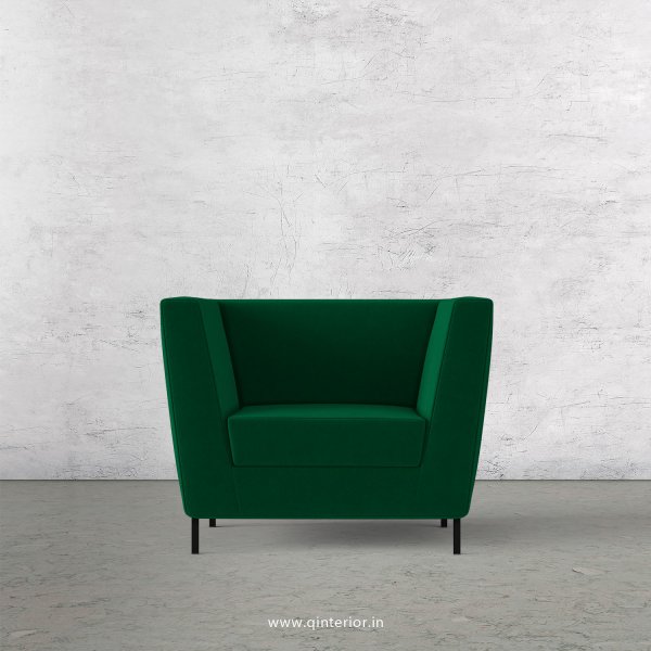 Gloria 1 Seater Sofa in Velvet Fabric - SFA018 VL17