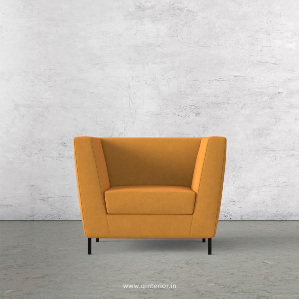 Gloria 1 Seater Sofa in Velvet Fabric - SFA018 VL18
