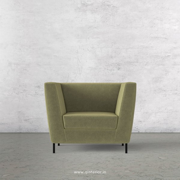 Gloria 1 Seater Sofa in Velvet Fabric - SFA018 VL04