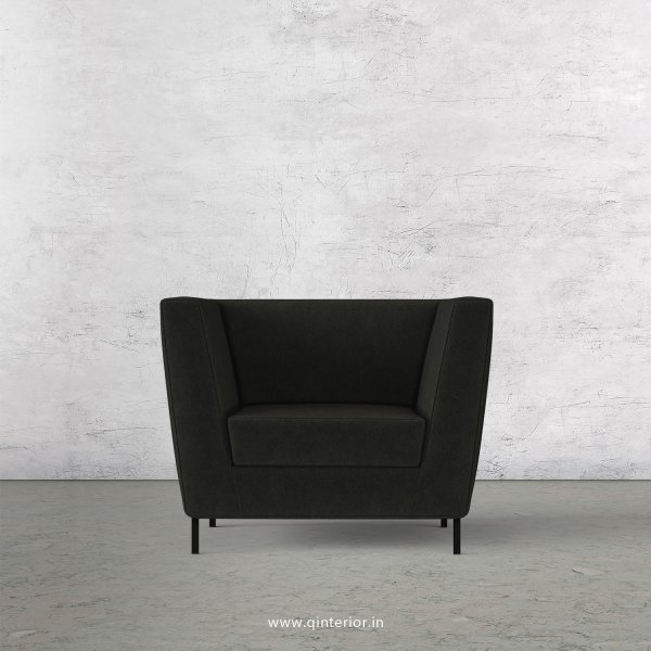 Gloria 1 Seater Sofa in Velvet Fabric - SFA018 VL07