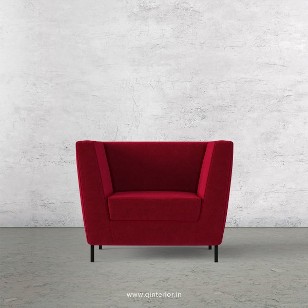 Gloria 1 Seater Sofa in Velvet Fabric - SFA018 VL08
