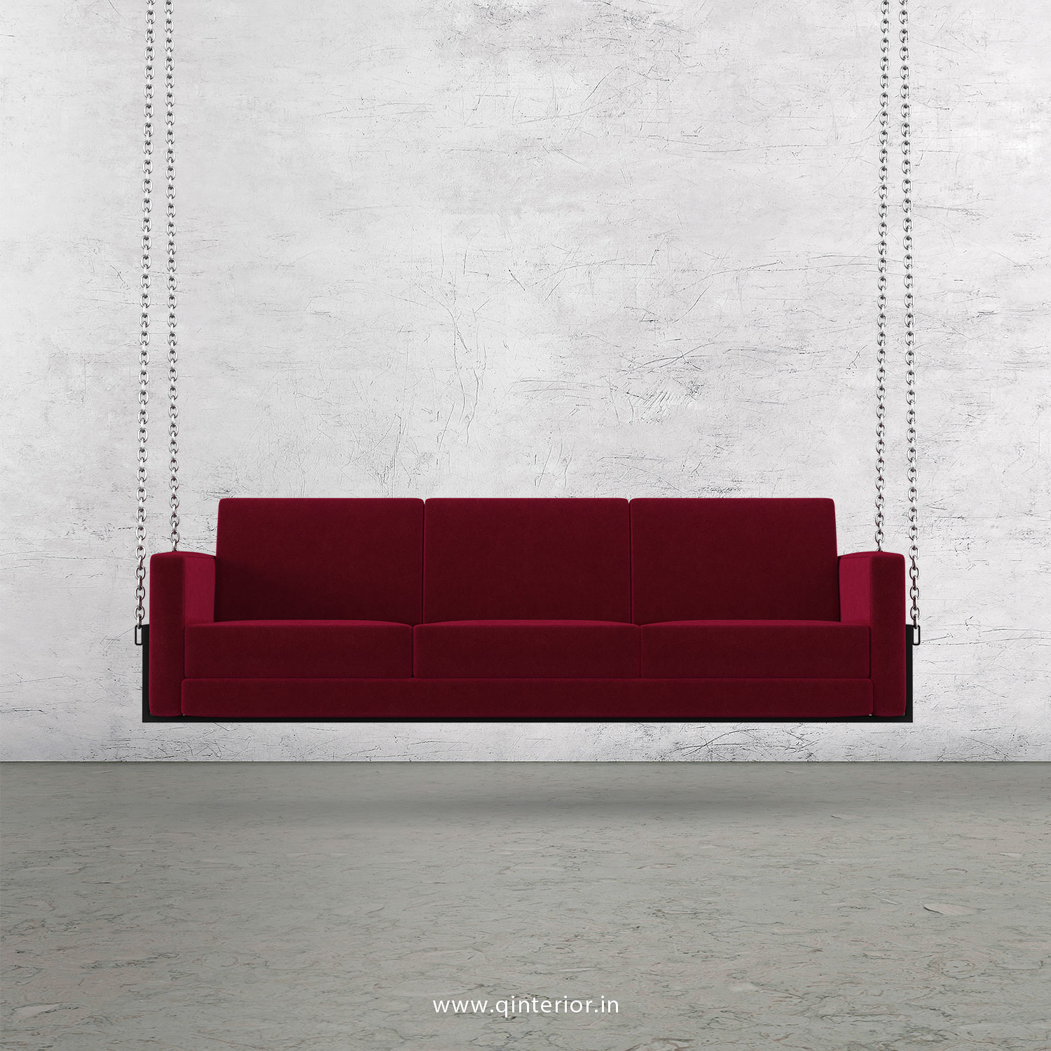 NIRVANA 3 Seater Swing Sofa in Velvet Fabric - SSF001 VL08