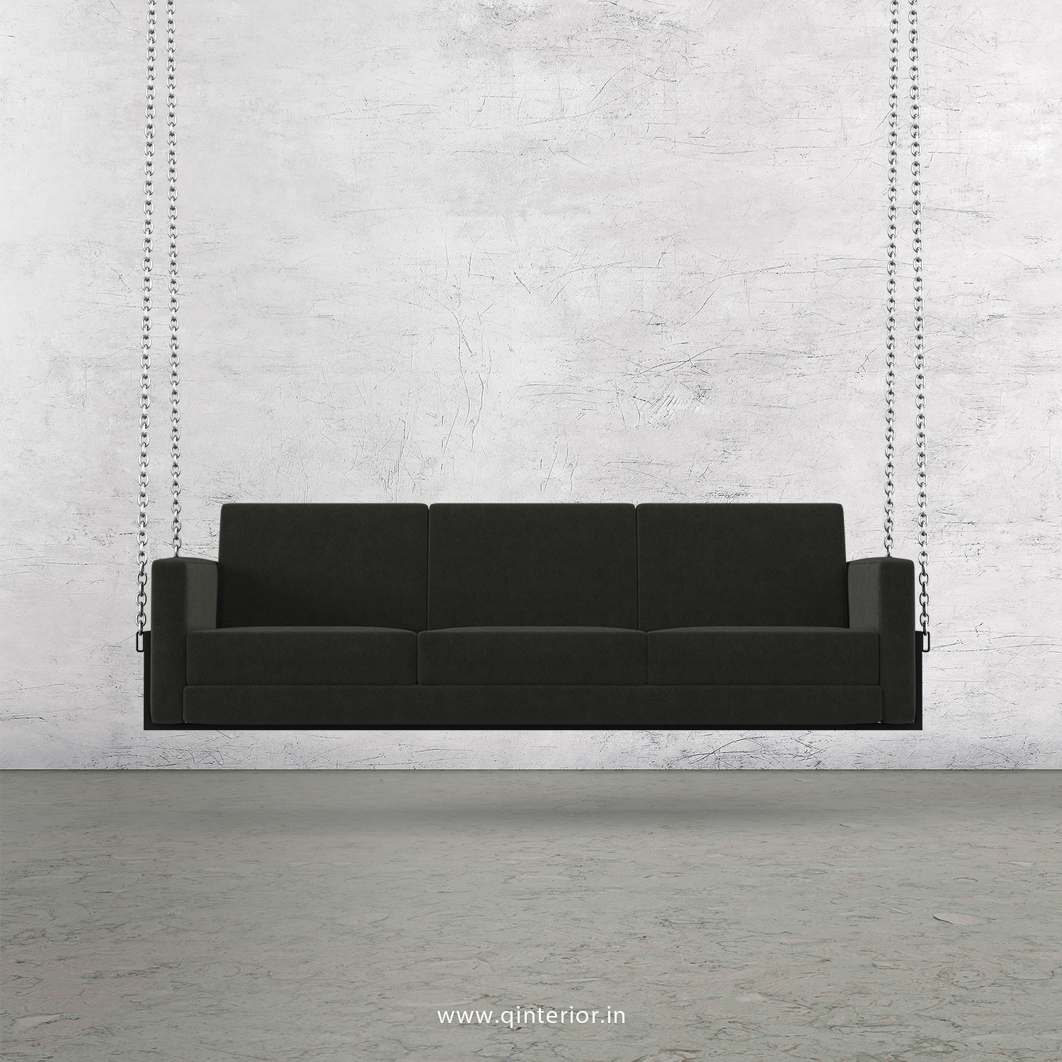 NIRVANA 3 Seater Swing Sofa in Velvet Fabric - SSF001 VL15
