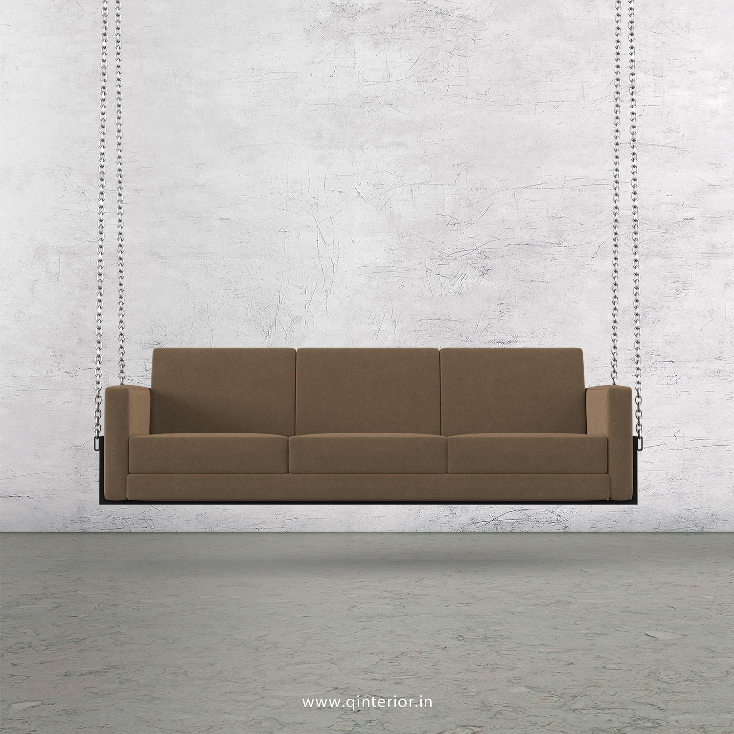 NIRVANA 3 Seater Swing Sofa in Velvet Fabric - SSF001 VL03