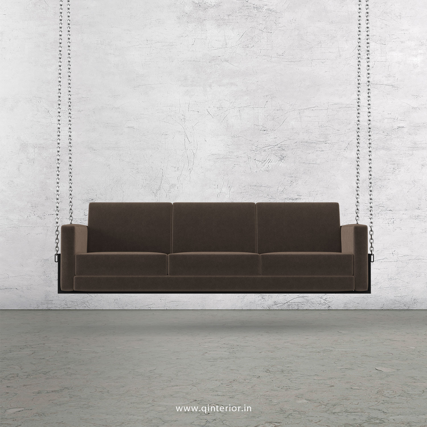 NIRVANA 3 Seater Swing Sofa in Velvet Fabric - SSF001 VL02