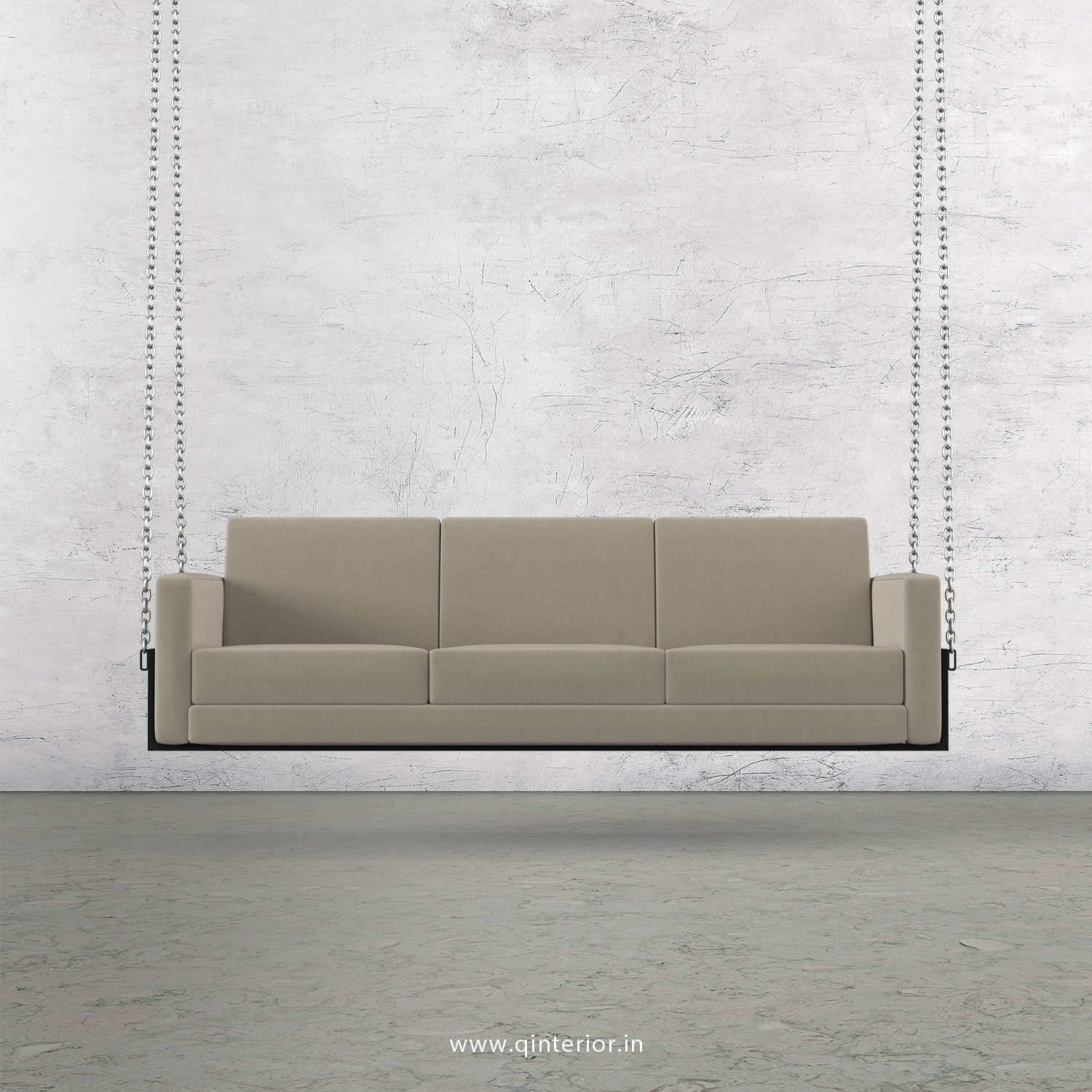 NIRVANA 3 Seater Swing Sofa in Velvet Fabric - SSF001 VL01