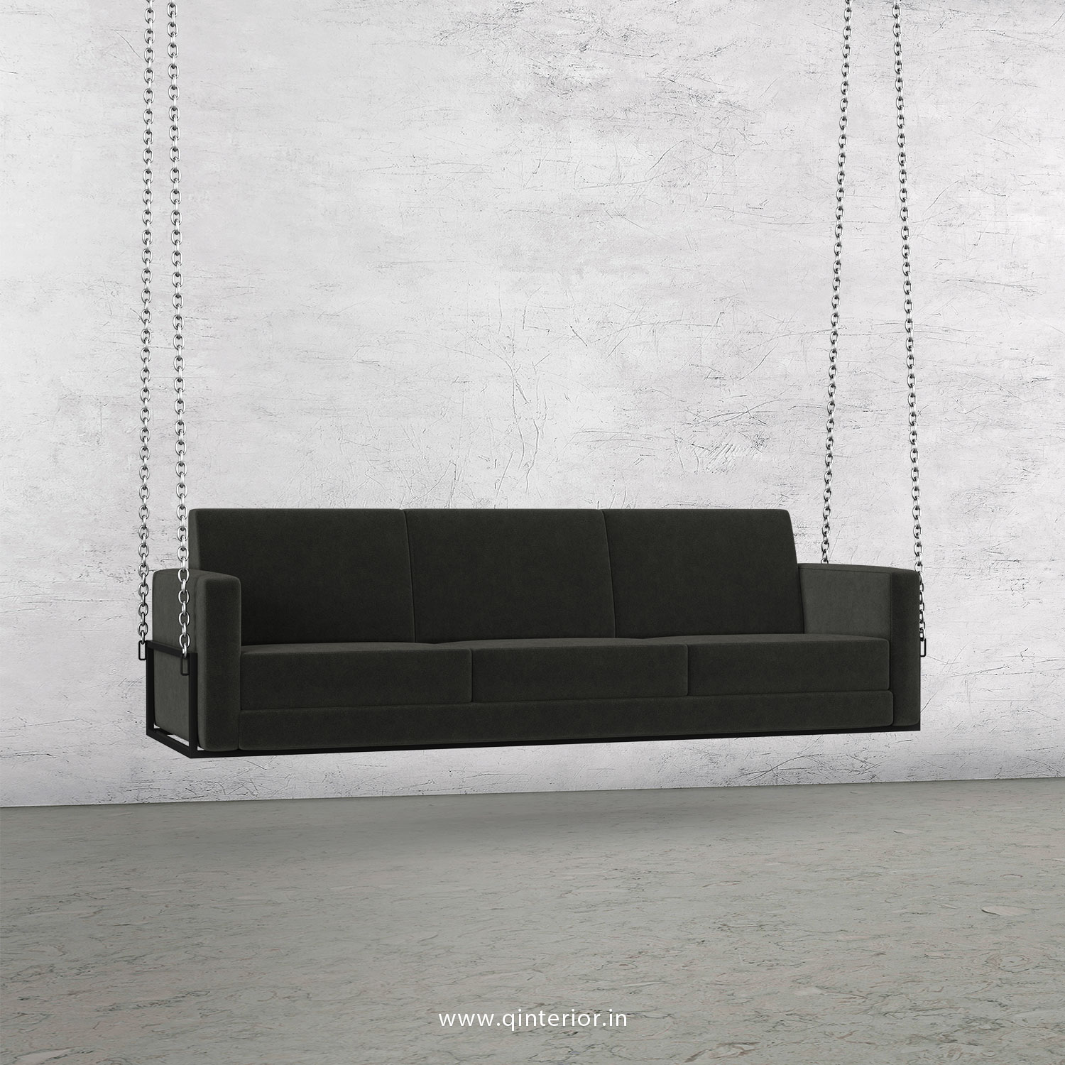 NIRVANA 3 Seater Swing Sofa in Velvet Fabric - SSF001 VL07
