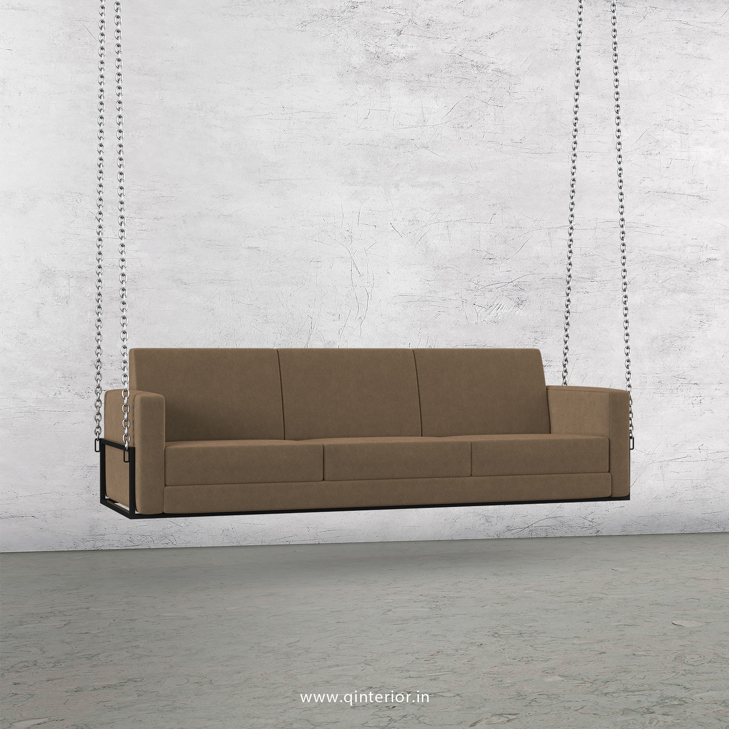 NIRVANA 3 Seater Swing Sofa in Velvet Fabric - SSF001 VL03