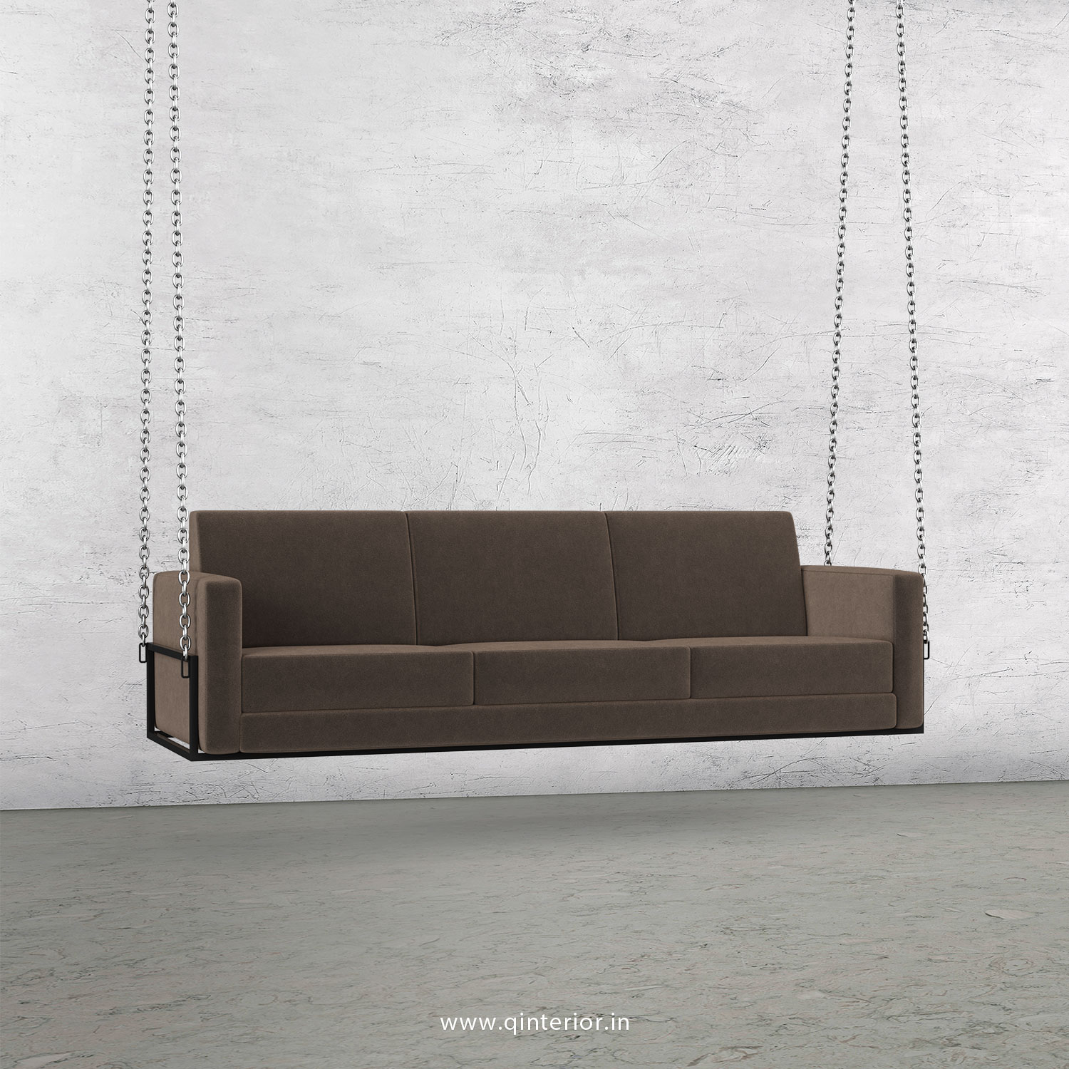 NIRVANA 3 Seater Swing Sofa in Velvet Fabric - SSF001 VL02