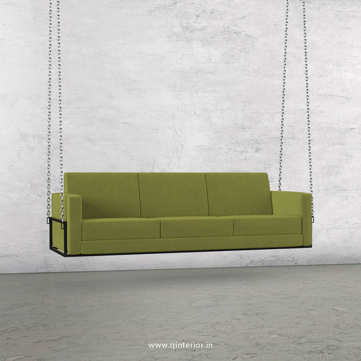 NIRVANA 3 Seater Swing Sofa in Velvet Fabric - SSF001 VL10